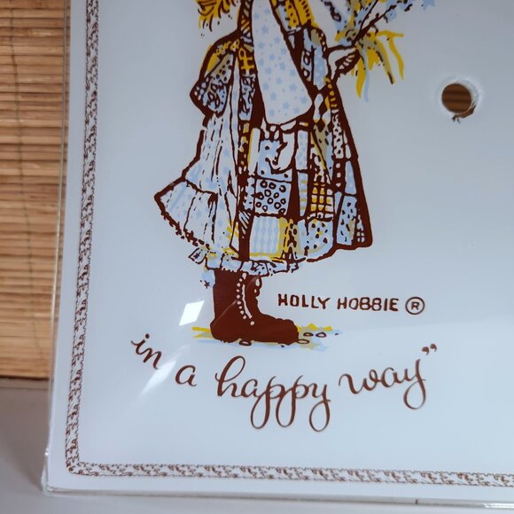 Vintage Holly Hobby Ceiling Light Glass Shade Cover 1970s Mid Century - Picture 4 of 16